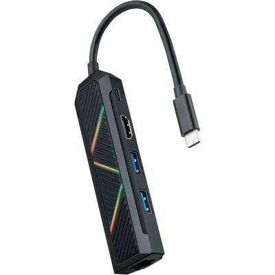 Nanocable 10.16.0501 USB-C Hub 5-in-1 - Dockingstation Nanocable 10.16.0501 USB-C Hub 5-in-1 - Dockingstation