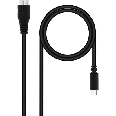 Câble USB Nanocable - USB-C à Micro-USB B - 1m - Noir - Publicité Câble USB Nanocable - USB-C à Micro-USB B - 1m - Noir - Publicité