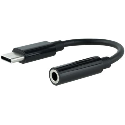 Nanocable 10.24.1205 Adaptador USB-C para áudio 3,5 mm - Preto Nanocable 10.24.1205 Adaptador USB-C para áudio 3,5 mm - Preto