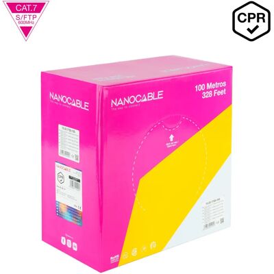 Nanocable Modelo 10.20.1700-100 Cable de red Naranja 100m Cat7 S-FTP Nanocable Modelo 10.20.1700-100 Cable de red Naranja 100m Cat7 S-FTP