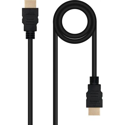 Cable HDMI Nanocable 10.15.3800 - Negro 50 cm - HDMI 2.0 4K HDR Cable HDMI Nanocable 10.15.3800 - Negro 50 cm - HDMI 2.0 4K HDR