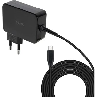 Cargador de portátil TooQ TQLC-USBCGAN90PD 90W - EU Tipo C - Negro Cargador de portátil TooQ TQLC-USBCGAN90PD 90W - EU Tipo C - Negro