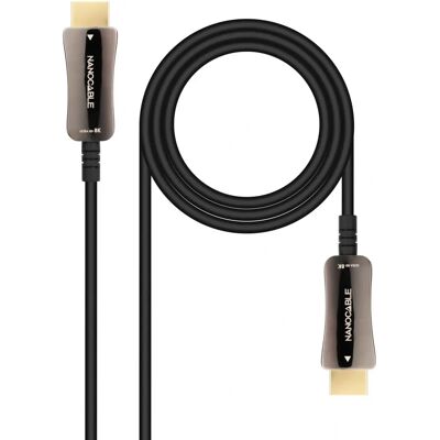 Cable HDMI Nanocable 10.15.2120 - 8K Ultra HD 20m Noir - Publicité Cable HDMI Nanocable 10.15.2120 - 8K Ultra HD 20m Noir - Publicité