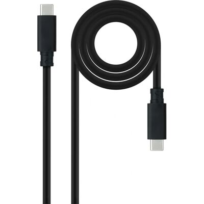 Cabo USB-C Nanocable 3.2 Gen 2x2 - 3m - Preto Cabo USB-C Nanocable 3.2 Gen 2x2 - 3m - Preto