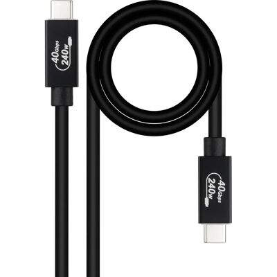 Nanocable Modèle 10.01.5002 Câble USB-C - USB 4 Gen 3x2 - 1,8m - Publicité Nanocable Modèle 10.01.5002 Câble USB-C - USB 4 Gen 3x2 - 1,8m - Publicité