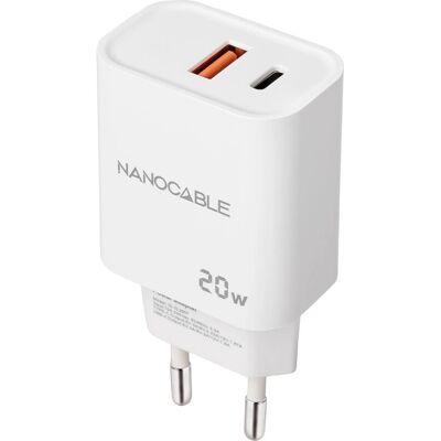 Nanocable 10.10.2007 Carregador - Universal Rápido 20W Nanocable 10.10.2007 Carregador - Universal Rápido 20W