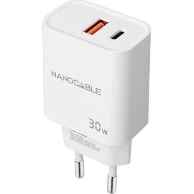 Nanocable 10.10.2011 Carregador Branco Universal - Carregador Nanocable 10.10.2011 Carregador Branco Universal - Carregador