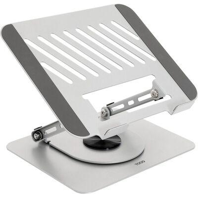 Supporto portatile TooQ PH-DAFNE-S - Rotazione 360° - Per dispositivi da 11-17 pollici Supporto portatile TooQ PH-DAFNE-S - Rotazione 360° - Per dispositivi da 11-17 pollici