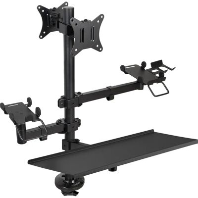 Support moniteur TooQ TQPM0003 - Double écran 17-32 pouces, Réglable, Noir - Publicité Support moniteur TooQ TQPM0003 - Double écran 17-32 pouces, Réglable, Noir - Publicité