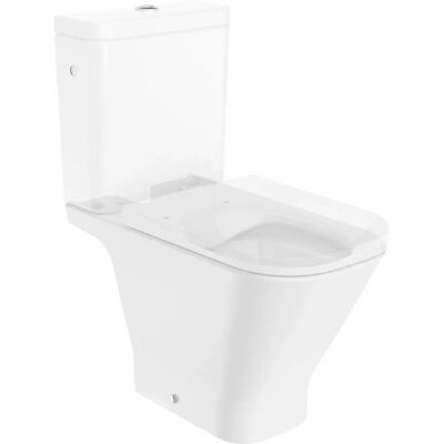 Roca The Gap Rimless Dual-Flush Toilet - Modern Compact Design Roca The Gap Rimless Dual-Flush Toilet - Modern Compact Design