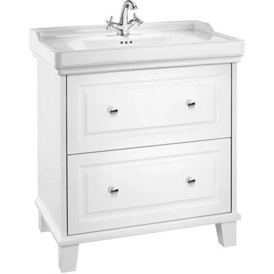 Mueble de baño Roca Carmen - Blanco satinado vintage 80cm Mueble de baño Roca Carmen - Blanco satinado vintage 80cm