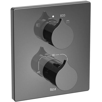 Roca - Mezclador termostático para baño-ducha con desviador - RocaBox A525869403 Roca - Mezclador termostático para baño-ducha con desviador - RocaBox A525869403