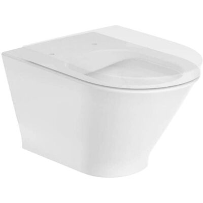 Roca The Gap Rond Compact Randloos Wandhangend Toilet Roca The Gap Rond Compact Randloos Wandhangend Toilet