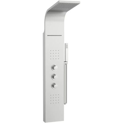 Columna de ducha Evolution 2.1 - Acero inoxidable mate Columna de ducha Evolution 2.1 - Acero inoxidable mate