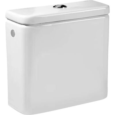 Roca Dama Dual Flush Toilet Cistern - Water Saving, White Roca Dama Dual Flush Toilet Cistern - Water Saving, White
