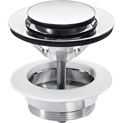 ROCA Chroom 40mm Afvoer met Pop-up - Universele Wastafel Bidet ROCA Chroom 40mm Afvoer met Pop-up - Universele Wastafel Bidet
