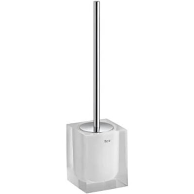Roca Cubo de hielo blanco para baño - Portaspazzole de suelo Roca Cubo de hielo blanco para baño - Portaspazzole de suelo