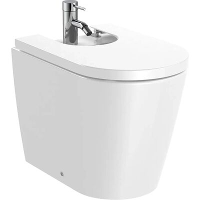 Bidet din porțelan pentru montare pe perete Roca - Inspira Rotund Negru Titanium Bidet din porțelan pentru montare pe perete Roca - Inspira Rotund Negru Titanium