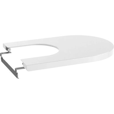 Roca - Capac de bidet rotund, alb, durabil, antibacterian Roca - Capac de bidet rotund, alb, durabil, antibacterian
