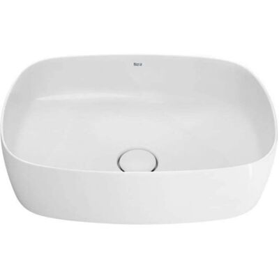 Roca - Soft Inspire Waschtisch aus Keramik - 50x50 cm - Weiß Roca - Soft Inspire Waschtisch aus Keramik - 50x50 cm - Weiß