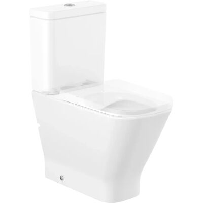 Roca - Wall-Mounted Rimless Toilet with Dual Outlet - A3421AC000 Roca - Wall-Mounted Rimless Toilet with Dual Outlet - A3421AC000