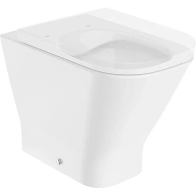 Roca A347737000 Rimless Back-to-wall Toilet - White Roca A347737000 Rimless Back-to-wall Toilet - White
