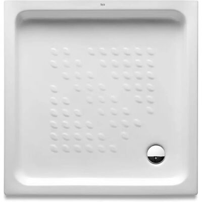 Plato de ducha cuadrado de porcelana blanco Roca Italia - Ducha Plato de ducha cuadrado de porcelana blanco Roca Italia - Ducha