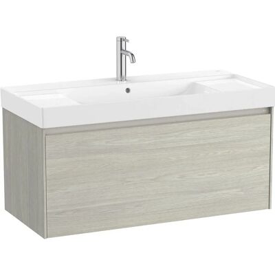 Ona - Unik 1 Cajón 1000mm Roble Blanqueado-Roca A851686512 - - Armario de baño Ona - Unik 1 Cajón 1000mm Roble Blanqueado-Roca A851686512 - - Armario de baño
