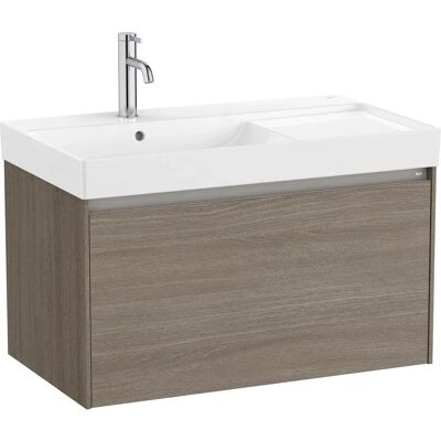 Roca - Ona Unik 1 Tiroir 800mm Gauche Orme Foncé - Vanity Roca - Ona Unik 1 Tiroir 800mm Gauche Orme Foncé - Vanity