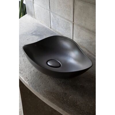 Roca A327A13080 Lavabo Ohtake - Fineceramic - Ovale - Nero Roca A327A13080 Lavabo Ohtake - Fineceramic - Ovale - Nero