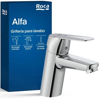 Roca A5A3L25C00 Miscelatore - Collezione Alfa, Cromo, Avvio a freddo Roca A5A3L25C00 Miscelatore - Collezione Alfa, Cromo, Avvio a freddo