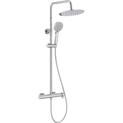 Columna de ducha monomando ajustable Plus Round - Cromado Roca Columna de ducha monomando ajustable Plus Round - Cromado Roca