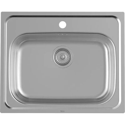 Fregadero de Cocina de Acero Inoxidable Victoria Roca - Fregadero con 1 Cubeta Fregadero de Cocina de Acero Inoxidable Victoria Roca - Fregadero con 1 Cubeta