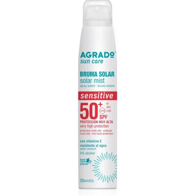 Agrado Sensitive SPF 50+ Protector solar en spray para piel sensible Agrado Sensitive SPF 50+ Protector solar en spray para piel sensible
