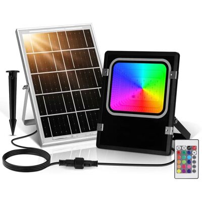 Aigostar - Focos LED Exterior Solares RGBW - RGBW - 6500K - Light Aigostar - Focos LED Exterior Solares RGBW - RGBW - 6500K - Light