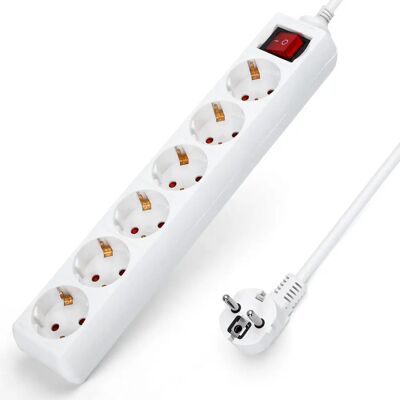 Regleta Eléctrica Aigostar 6 Tomas 3M con Interruptor Regleta Eléctrica Aigostar 6 Tomas 3M con Interruptor
