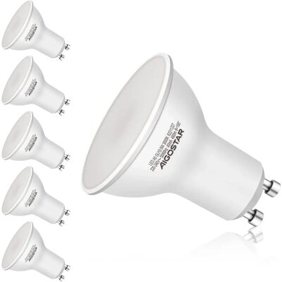 Aigostar LED GU10 Foco - 6W Quente 390lm Aigostar LED GU10 Foco - 6W Quente 390lm