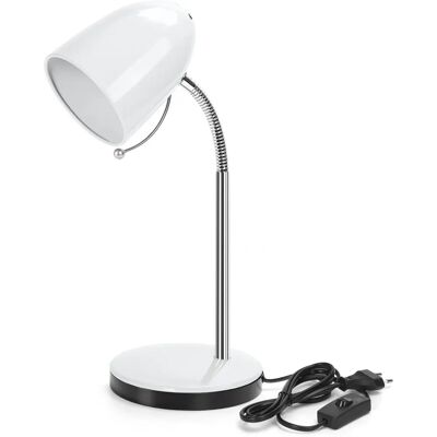 Aigostar Biała lampa biurkowa - E27 - Wewnątrz Aigostar Biała lampa biurkowa - E27 - Wewnątrz
