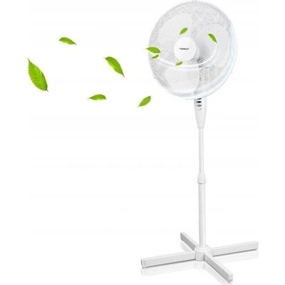 Aigostar Daisy 33jtp - Ventilatore, Altezza regolabile, 3 Velocità - Bianco Aigostar Daisy 33jtp - Ventilatore, Altezza regolabile, 3 Velocità - Bianco