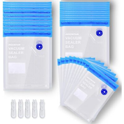 Aigostar Vacuümzakken - Set van 30, 16x22cm & 21x22cm Aigostar Vacuümzakken - Set van 30, 16x22cm & 21x22cm