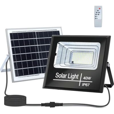 Aigostar Faro LED mit Solarpanel Mod1 40W 410 Lumen 6500K IP67 - Flutlicht Aigostar Faro LED mit Solarpanel Mod1 40W 410 Lumen 6500K IP67 - Flutlicht