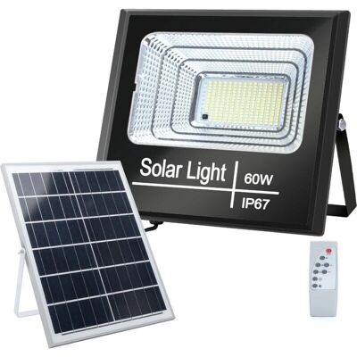 Aigostar LED Reflektor z Paneliem Słonecznym - Czarny - 60W - IP67 Aigostar LED Reflektor z Paneliem Słonecznym - Czarny - 60W - IP67