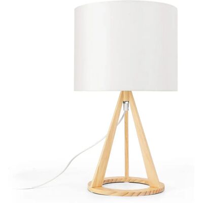 Aigostar - Lampada da tavolo in legno E27 Vintage moderno - Luce da scrivania Aigostar - Lampada da tavolo in legno E27 Vintage moderno - Luce da scrivania