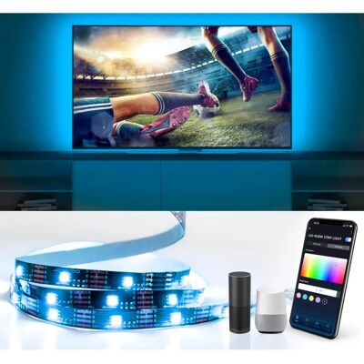 Taśma LED WiFi RGB Aigostar - 4,5W, 1500mm Taśma LED WiFi RGB Aigostar - 4,5W, 1500mm