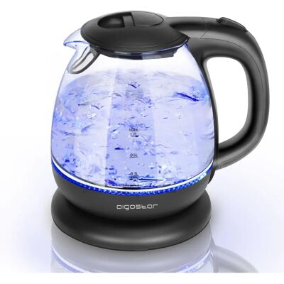 Aigostar - 1.0 L Glass - Cordless - Mini - Electric kettle Aigostar - 1.0 L Glass - Cordless - Mini - Electric kettle