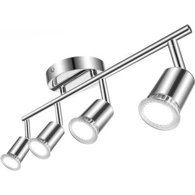 AIGOSTAR Luminária de Teto - LED ajustável com 4 soquetes GU10 AIGOSTAR Luminária de Teto - LED ajustável com 4 soquetes GU10
