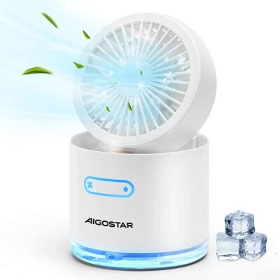 Aigostar Mini Mist Fan 300ML bianco - Ventilatore Aigostar Mini Mist Fan 300ML bianco - Ventilatore