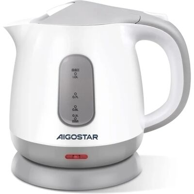 Aigostar Small Electric Kettle - 1L - 1100W - Portable Aigostar Small Electric Kettle - 1L - 1100W - Portable