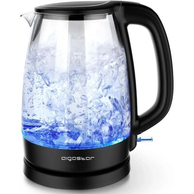Aigostar Bollitore Elettrico in Vetro - Nero Aigostar Bollitore Elettrico in Vetro - Nero