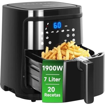 Freidora de aire sin aceite Aigostar 7L 1900W WiFi Bluetooth Freidora de aire sin aceite Aigostar 7L 1900W WiFi Bluetooth